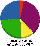 木村建設工業 貸借対照表 2008年12月期