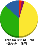 中澤組 貸借対照表 2011年12月期