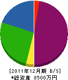 石武水道工事店 貸借対照表 2011年12月期