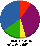 佐藤工業 貸借対照表 2009年10月期