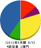 斎藤建設工業所 貸借対照表 2012年8月期