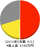 阪本電工 損益計算書 2012年5月期