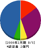 庄栄 貸借対照表 2008年2月期