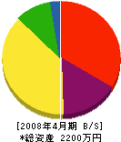 岡本組 貸借対照表 2008年4月期