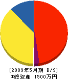 平鍋土木 貸借対照表 2009年5月期