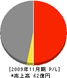 渡辺組 損益計算書 2009年11月期