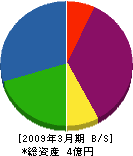 山本工務店 貸借対照表 2009年3月期