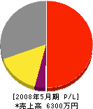 竹島設備 損益計算書 2008年5月期