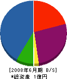 中田工務店 貸借対照表 2008年6月期