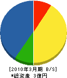 小山電気 貸借対照表 2010年3月期