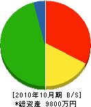 宮本塗工 貸借対照表 2010年10月期