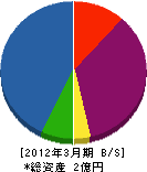 谷川工業 貸借対照表 2012年3月期