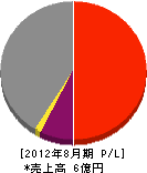 上野総建 損益計算書 2012年8月期