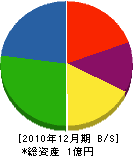 香取電設 貸借対照表 2010年12月期