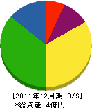 新日本建設 貸借対照表 2011年12月期