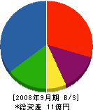 斎藤工務店 貸借対照表 2008年9月期