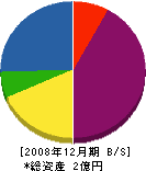 千須和建設 貸借対照表 2008年12月期