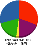 小塚工業 貸借対照表 2012年8月期