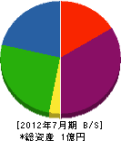 田村製缶 貸借対照表 2012年7月期