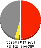 会田建設 損益計算書 2010年7月期