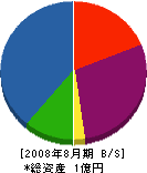 浦川建設 貸借対照表 2008年8月期