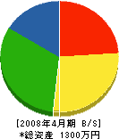 長島電気商会 貸借対照表 2008年4月期