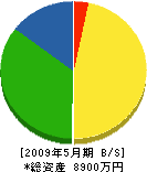 東信電気土木 貸借対照表 2009年5月期