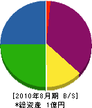 中川組 貸借対照表 2010年8月期