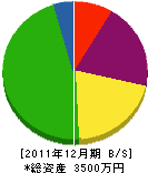 樋口工務店 貸借対照表 2011年12月期