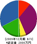 松本塗装工業所 貸借対照表 2009年12月期