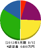 早川建装所 貸借対照表 2012年8月期