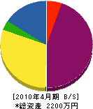 菱永電機工業 貸借対照表 2010年4月期