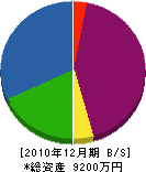 江副商店 貸借対照表 2010年12月期
