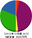 江副商店 貸借対照表 2012年12月期