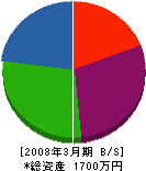 佐瀬ポンプ商会 貸借対照表 2008年3月期