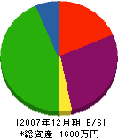 池田設備工業 貸借対照表 2007年12月期