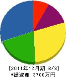 平川鐵工所 貸借対照表 2011年12月期