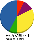 丹波ひかみ森林組合 貸借対照表 2012年3月期