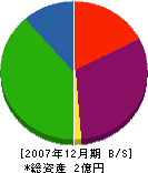 西永土木 貸借対照表 2007年12月期