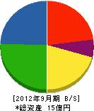 高千穂生コン 貸借対照表 2012年9月期