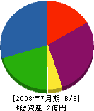 小田緑地建設 貸借対照表 2008年7月期