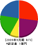野沢工務店 貸借対照表 2009年9月期
