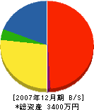 赤澤塗装工業社 貸借対照表 2007年12月期