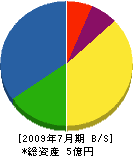 岡本通信工業 貸借対照表 2009年7月期