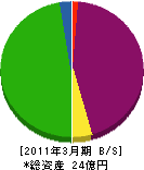 三永開発 貸借対照表 2011年3月期