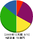 昭島ガス 貸借対照表 2009年12月期