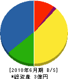 秋田電気工事 貸借対照表 2010年6月期