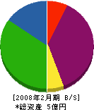 神山工務店 貸借対照表 2008年2月期