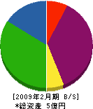 神山工務店 貸借対照表 2009年2月期