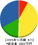 大原板金工作所 貸借対照表 2009年12月期 大原板金工作所 貸借対照表 2009年12月期
